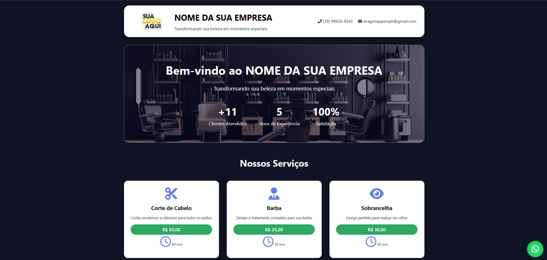 Sistema de Agendamento Online – Completo e Profissional