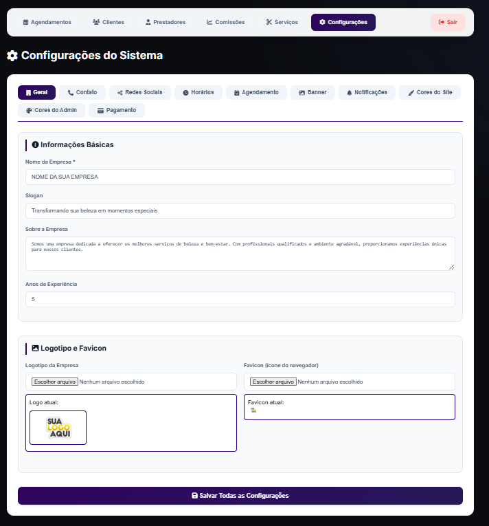 Sistema de Agendamento Online – Completo e Profissional
