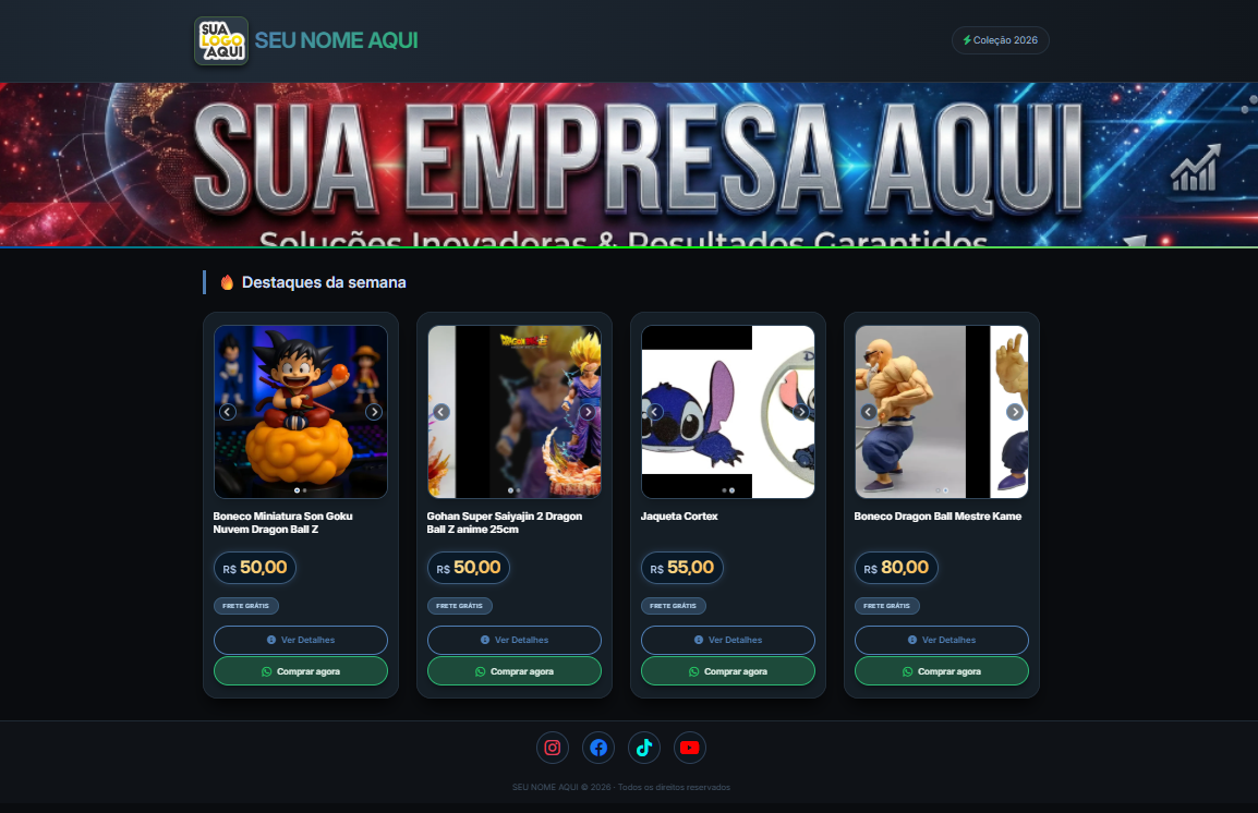 SCRIPT LOJA VIRTUAL BÁSICA COM PAINEL ADM