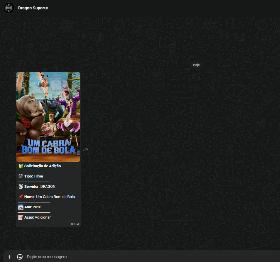 SCRIPT GESTOR DE PEDIDOS DE FILMES E SÉRIES