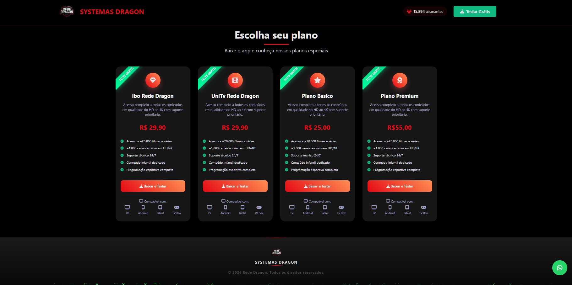 SCRIPT SITE DE IPTV COMPLETO COM PAINEL ADM